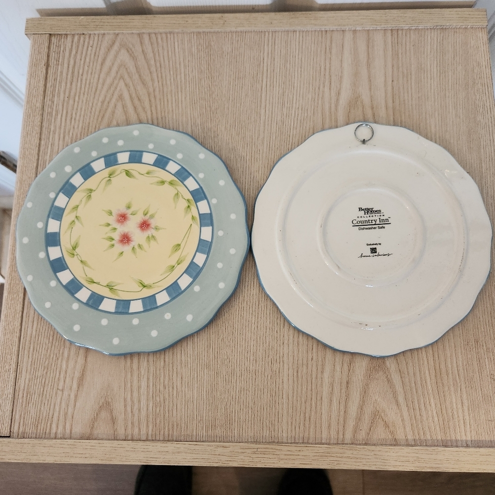 Two Home Interiors Country Inn Collection Better Homes Wall Hangings or Trivet